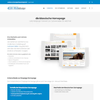 GH-Webdesign Homepage 2